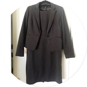 H&M Gray Dress and Blazer Set
